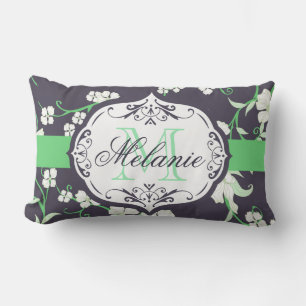 Coussin Rectangle Motif floral mou