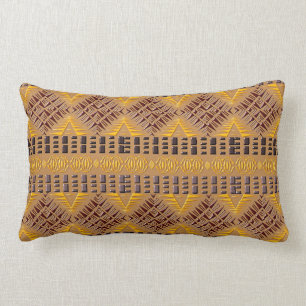 Coussin Rectangle motif géométrique tribal africain ethnique
