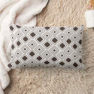Coussin Rectangle Motif géométrique tribal aztèque bohème doux