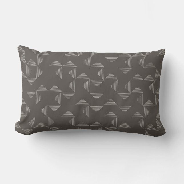 Coussin Rectangle Motif graphique géométrique simple, moderne et ten (Recto)