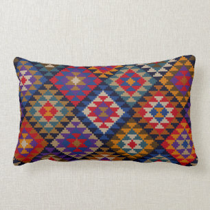 Coussin Rectangle Motif indien de couleur riche