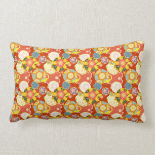 Coussin Rectangle motif kimono oriental classique