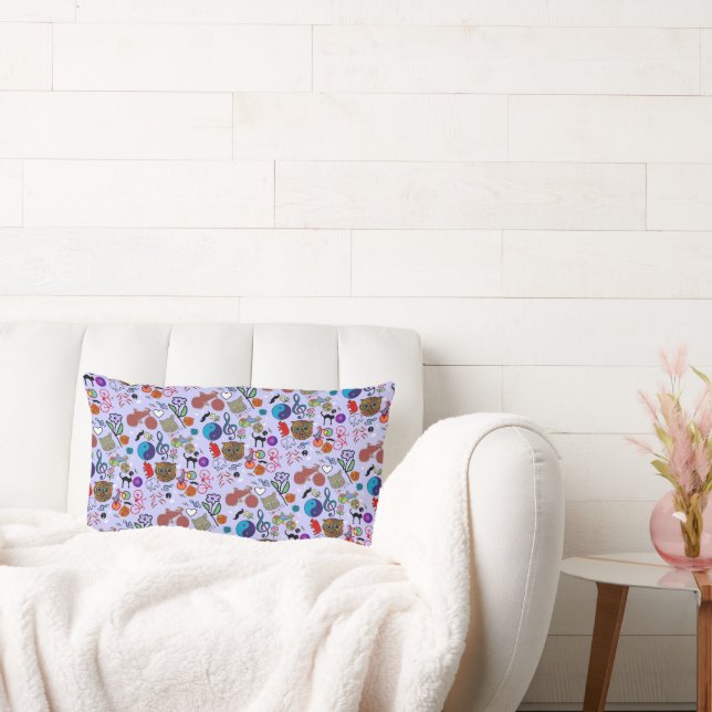 Coussin Rectangle motif mixte (Canapé)