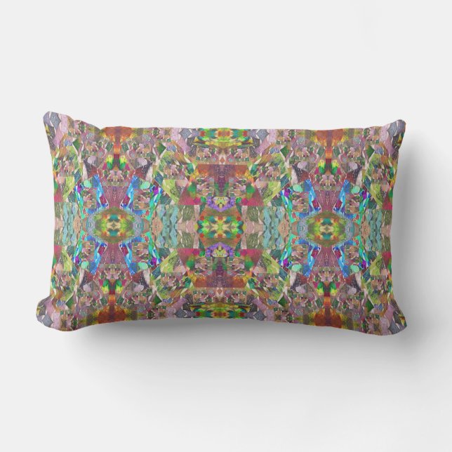 Coussin Rectangle Motif moderne géométrique de Bohême (Recto)