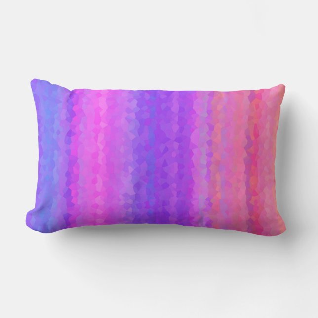 Coussin Rectangle Motif mosaïque abstrait sans couture (Recto)