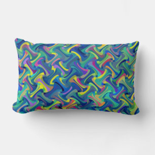 Coussin Rectangle Motif multicolore