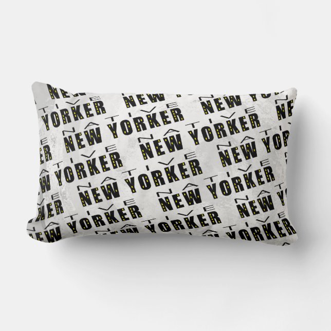 Coussin Rectangle Motif natif du New Yorker (Recto)