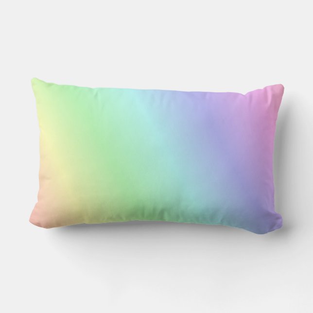 Coussin Rectangle Motif pastel multicolore (Verso)