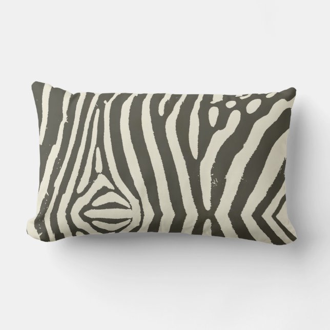 Coussin Rectangle Motif Poster de animal Zebra Stripe (Recto)