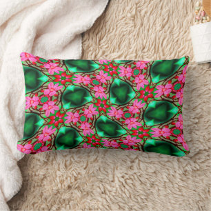 Coussin Rectangle Motif Rose du désert