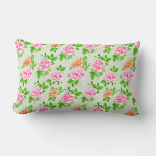 Coussin Rectangle Motif Roses Roses Fleurs-23670