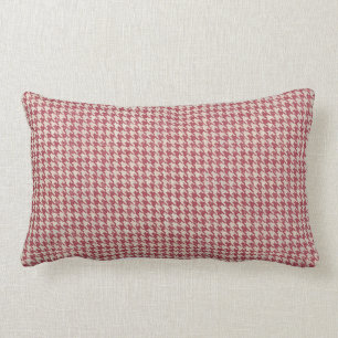 Coussin Rectangle Motif rouge de pied-de-poule