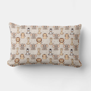 Coussin Rectangle Motif Safari Bébé Neutre