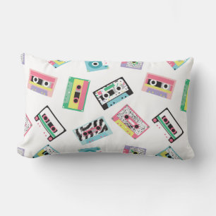 Coussin Rectangle Motif sans couture avec bandes audio dans style ré