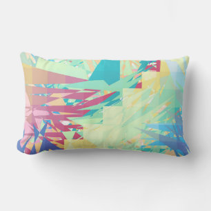 Coussin Rectangle Motif sans couture de chaos géométrique abstrait c