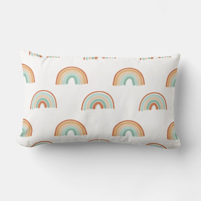 Coussin Rectangle Motif sans couture de l'arc-en-ciel abstrait dessi (Recto)