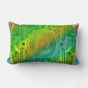 Coussin Rectangle Motif soie
