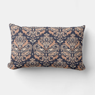 Coussin Rectangle Motif symétrique sans couture dans le style Damask