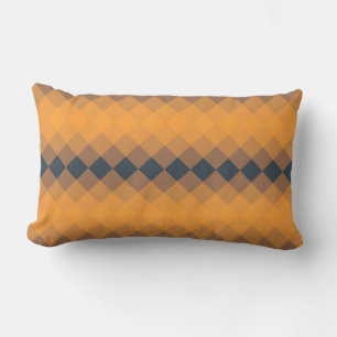 Coussin Rectangle Motif tendance abstrait, géométrique, jaune et vif