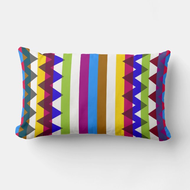 Coussin Rectangle Motif tendance Chevron Stripes #14 (Recto)