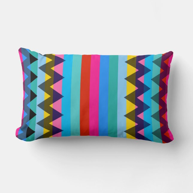 Coussin Rectangle Motif tendance Chevron Stripes #26 (Recto)