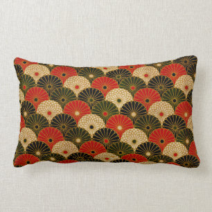 Coussin Rectangle Motif traditionnel de Lotus de Japonais
