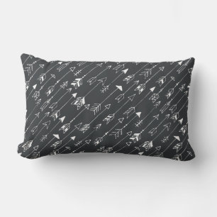 Coussin Rectangle Motif transparent avec flèches sur un arrière - pl