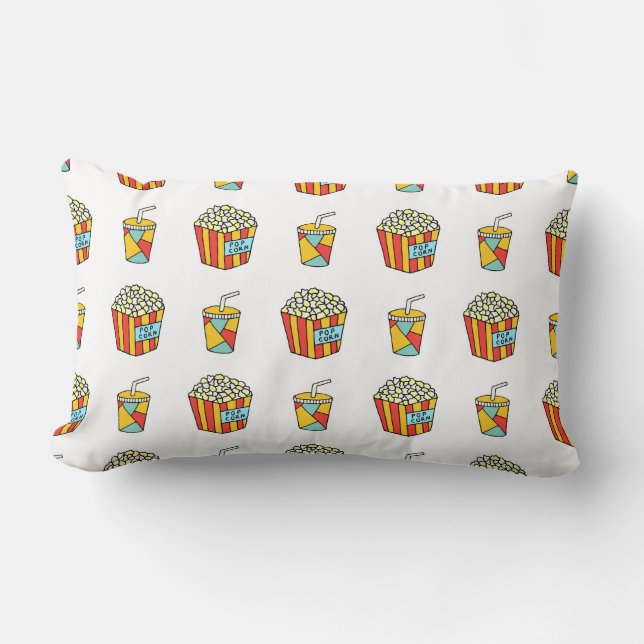 Coussin Rectangle Motif transparent et lumineux avec nourriture pour (Recto)