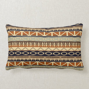 Coussin Rectangle motif tribal africain ethnique