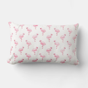 Coussin Rectangle Motif tropical rose frais de Flamant rose sur le