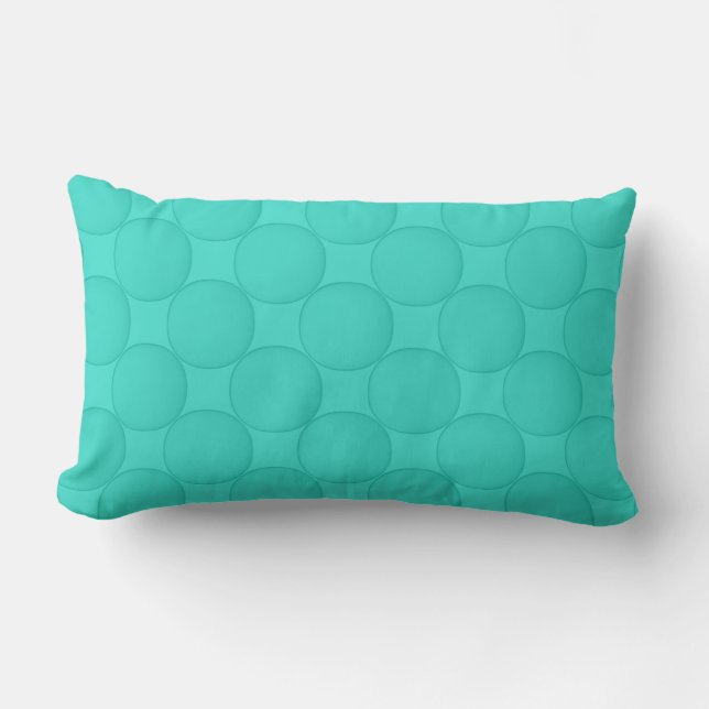 Coussin Rectangle Motif turquoise (Recto)