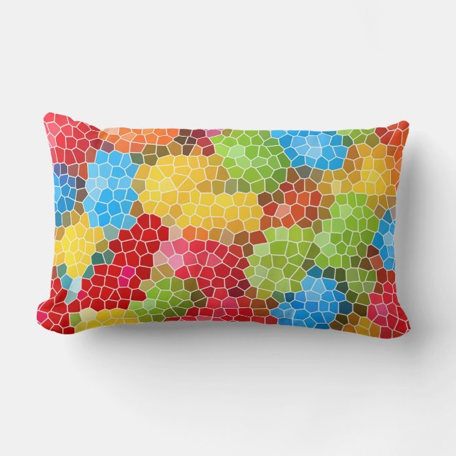 Coussin Rectangle Motif unique lumineux et coloré (Recto)