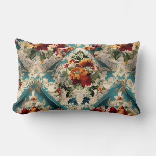 Coussin Rectangle Motif Whimsical Floral Italien