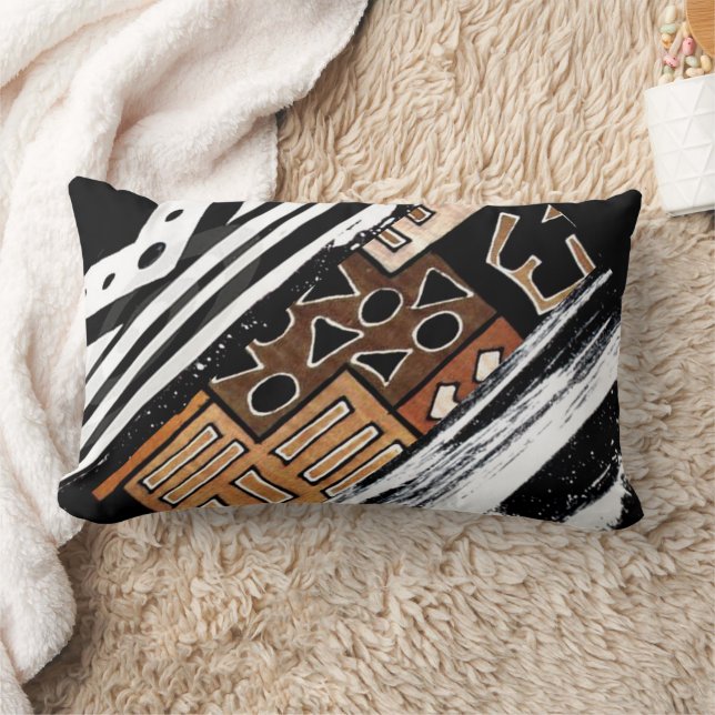 Coussin Rectangle "Motifs audacieux, histoire riche" (Couverture)