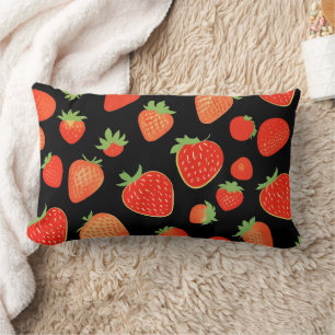 Coussin Rectangle Motifs de fraises