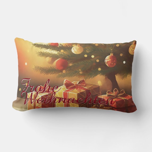 Coussin Rectangle Motiv, mit Geschenken unterm Weihnachtsbaum 37016 (Recto)