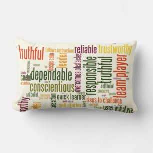 Coussin Rectangle Motivation Les mots inspirent un changement positi