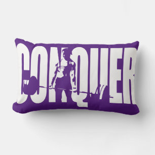 Coussin Rectangle Motivation pour le poids féminin - CONQUER