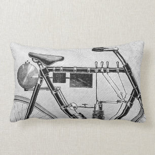 Coussin Rectangle Moto de Petrolette Omega, 1895