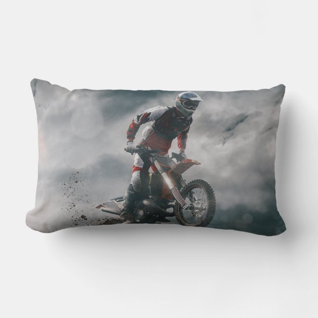 Coussin Rectangle Motocross (Recto)
