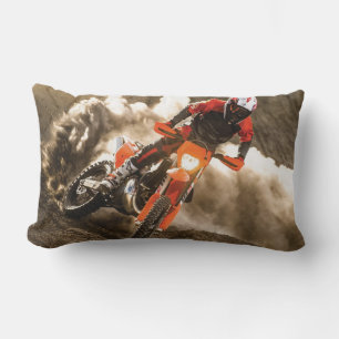 Coussin Rectangle Motocross Rider