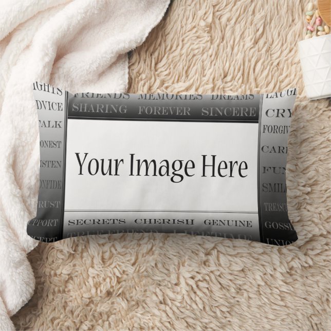Coussin Rectangle Mots De Frame D'Amitié-Image Par ShirleyTaylor (Couverture)
