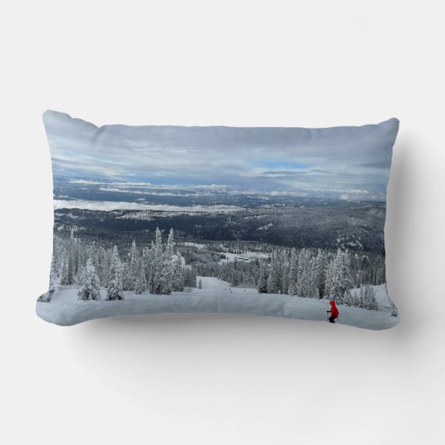 Coussin Rectangle Mountain Throw Pillow  (Recto)