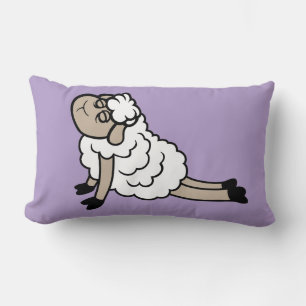 Coussin Rectangle Mouton Fatigué Épuisé Yoga Pose Cobra Bhujangasana