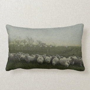 Coussin Rectangle moutons frôlant la photo 1918