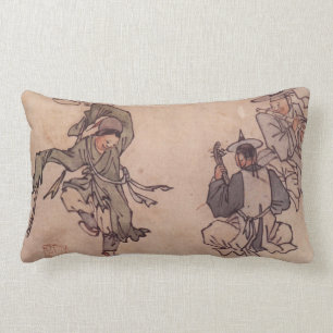 Coussin Rectangle Mudong Danwon Peinture traditionnelle coréenne