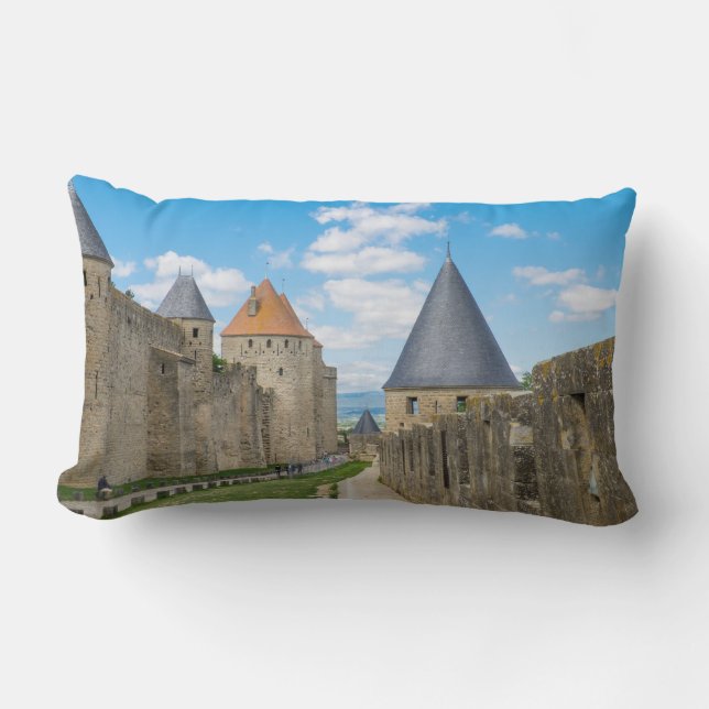Coussin Rectangle Murs médiévaux de Carcassonne (Recto)