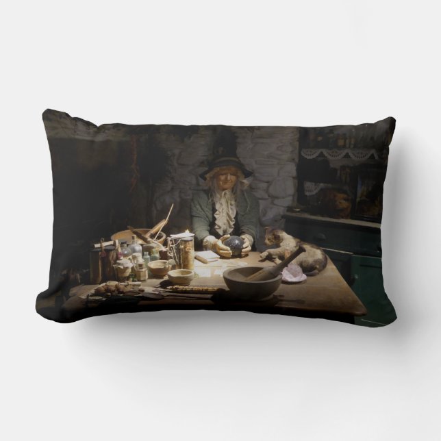 Coussin Rectangle Musée de la Cuisine de la Sorcière Blanche, Sorcel (Recto)