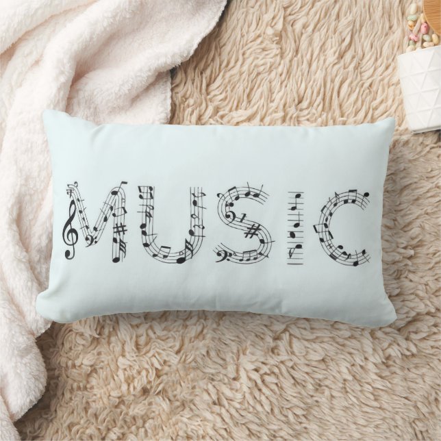Coussin Rectangle Music Typography Lumbar Throw Pillow (Couverture)