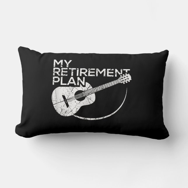 Coussin Rectangle My Retirement Plan Guitar Funny Musicians (Recto)